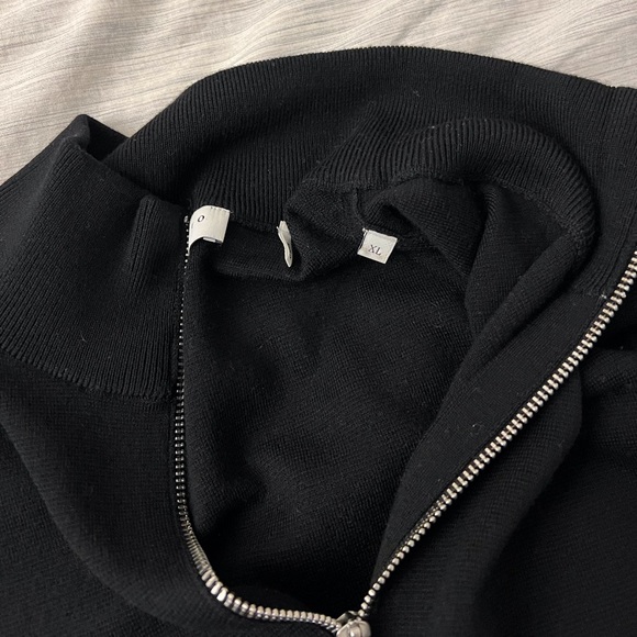 Sandro Paris Wool Sweater with Zipper Collar - Picture 12 of 16